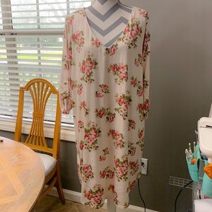 PinkBlush Floral Maternity Dress 1x
